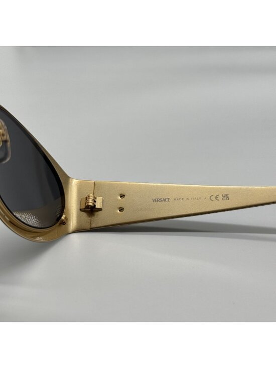 Versace VE2263 1433/87 Black Gold Unisex Sunglasses Authentic NEW main image 5